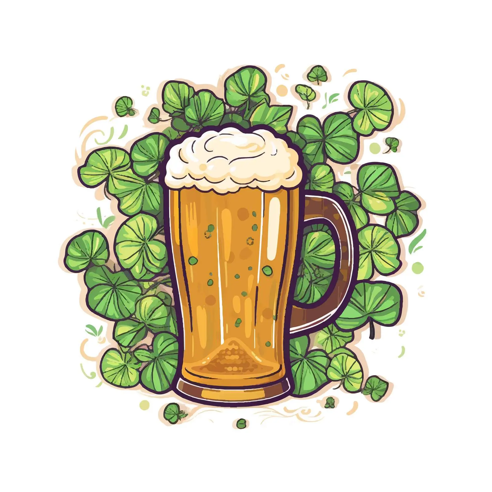 Cute Doodle Style Happy Greeting Card — free download from Dotvec