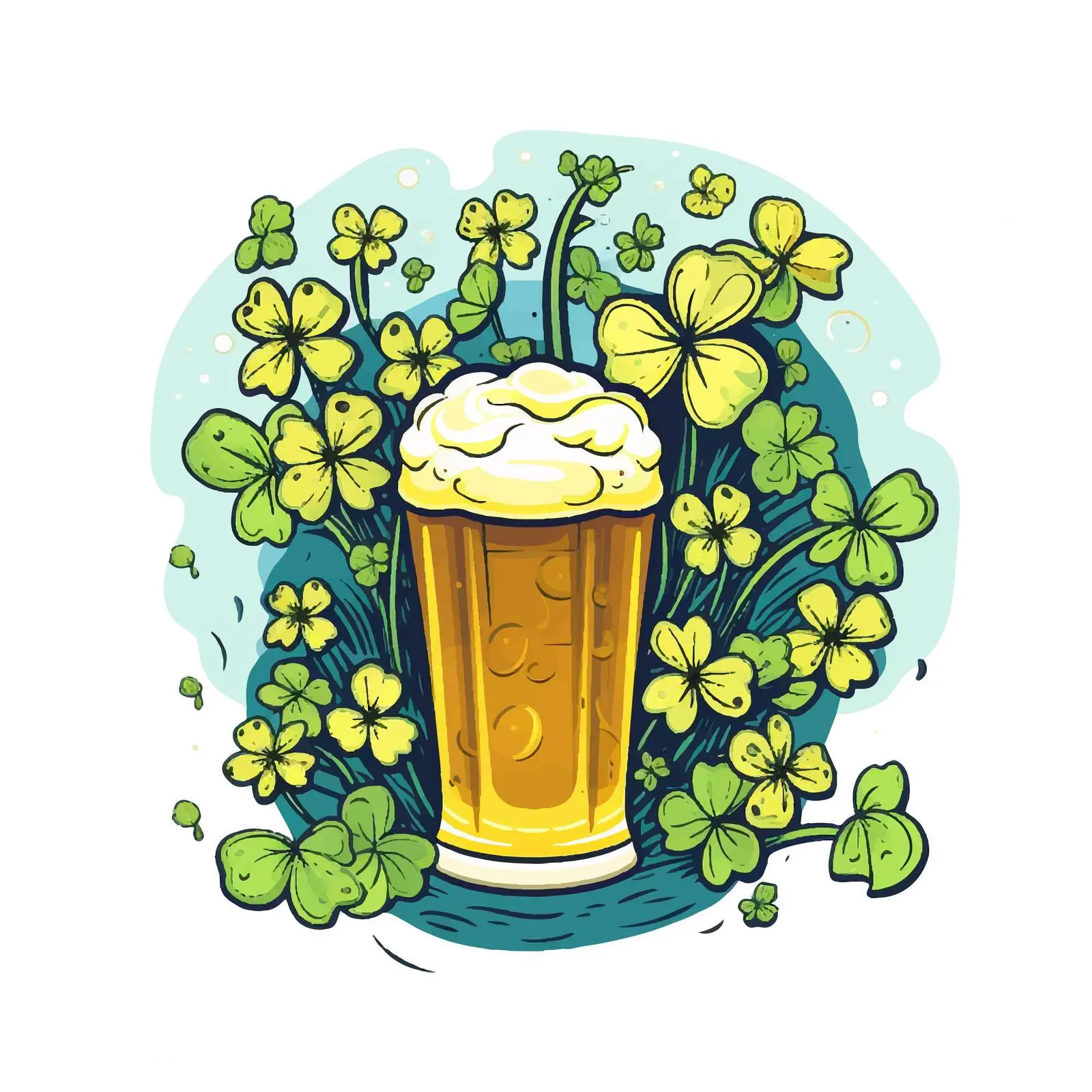 Happy Doodle Style Greeting Card Design — free download from Dotvec