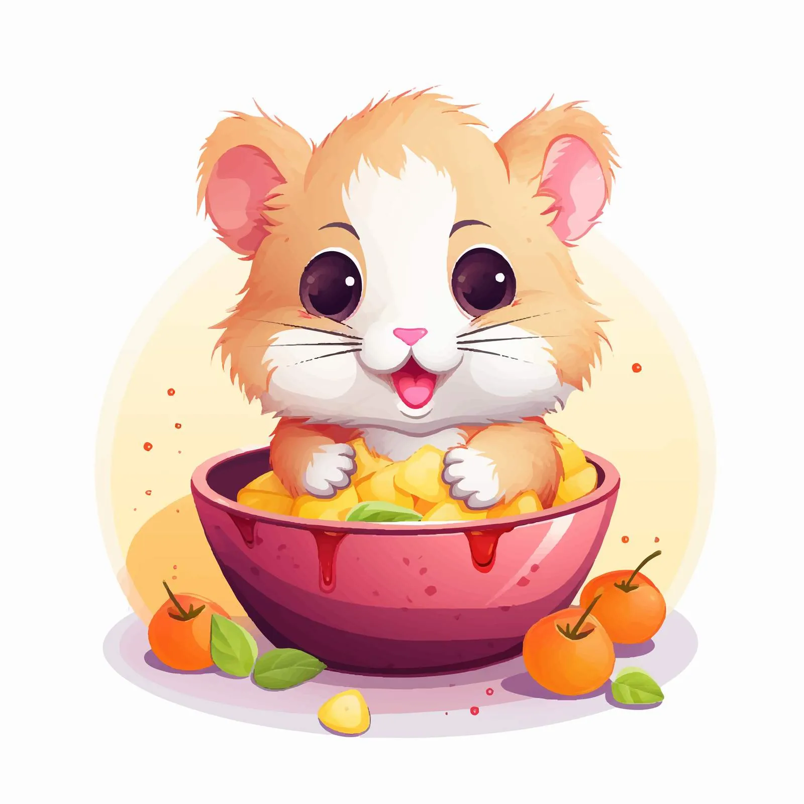 Cute Hamster Demonstrating English Prepositions – free prepositions image from Dotvec