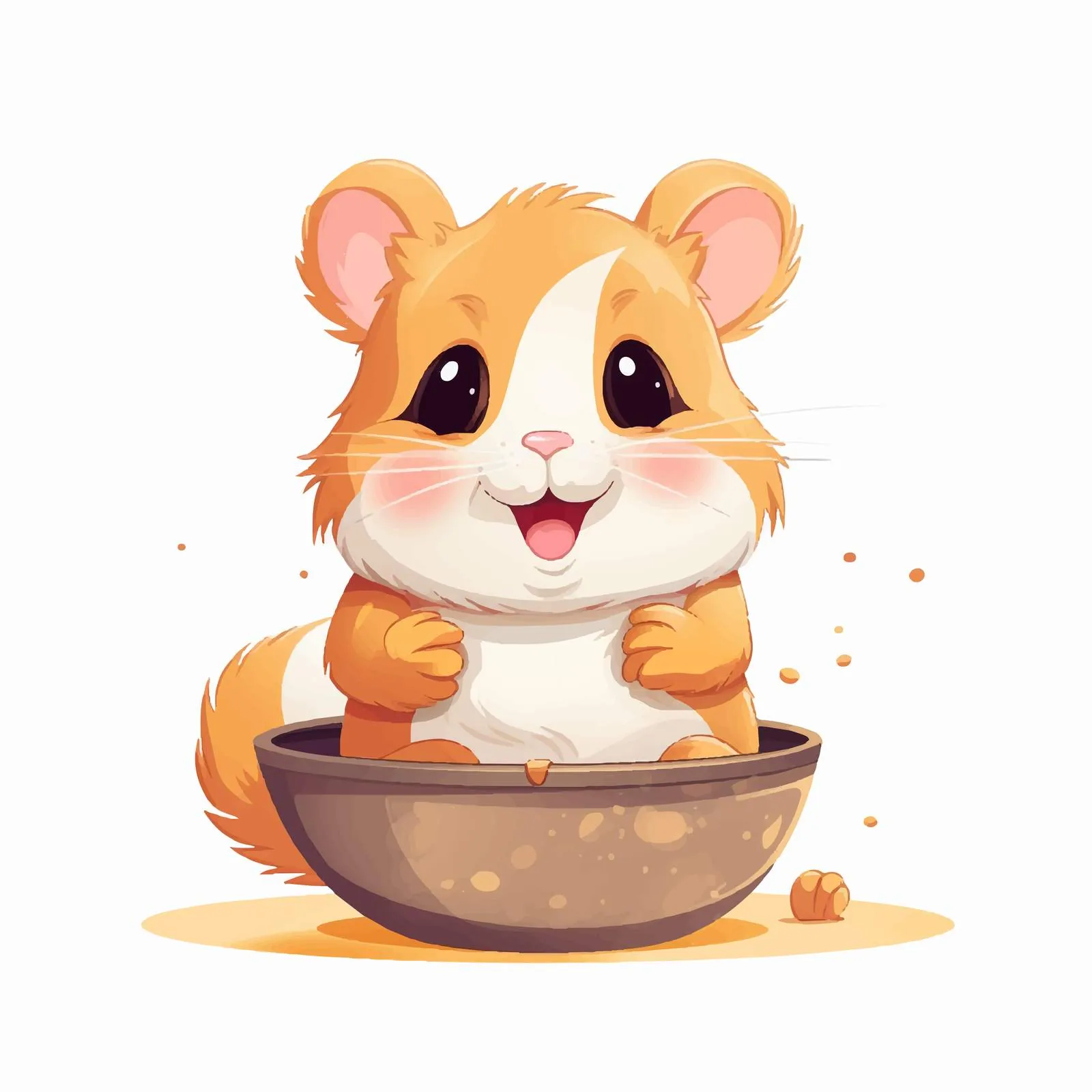 Hamster Illustrating English Direction Prepositions – free prepositions image from Dotvec