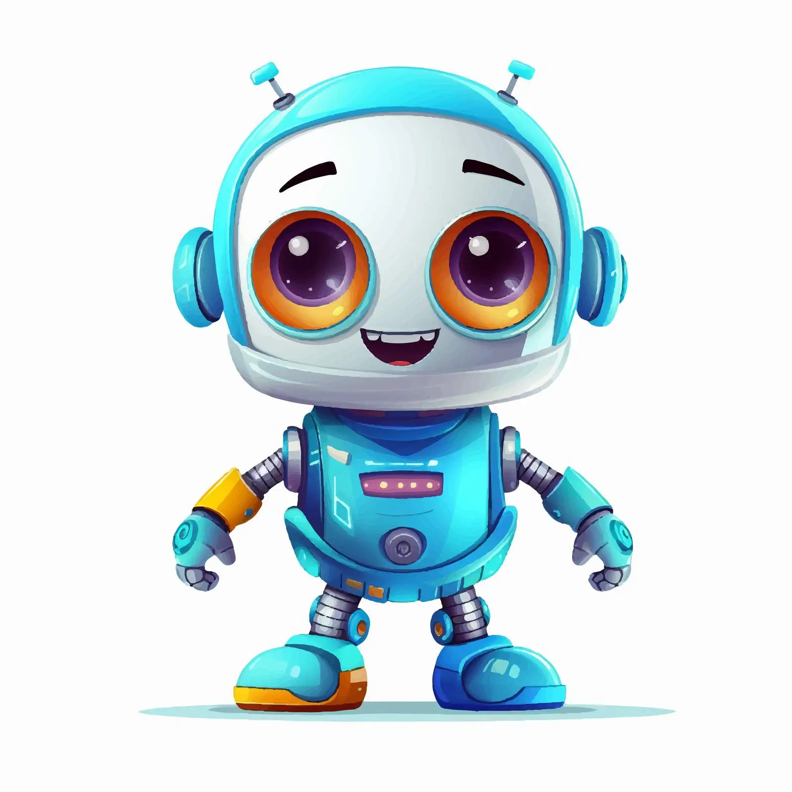 Cute Happy Robot Toy for Kids — free download from Dotvec