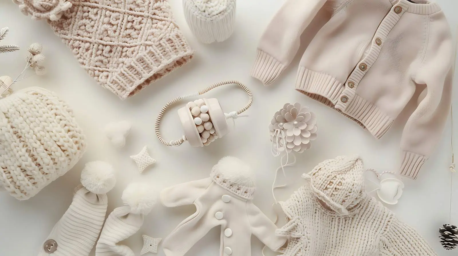 Pastel Hygge Clothing and Accessories for Newborns — free download from Dotvec