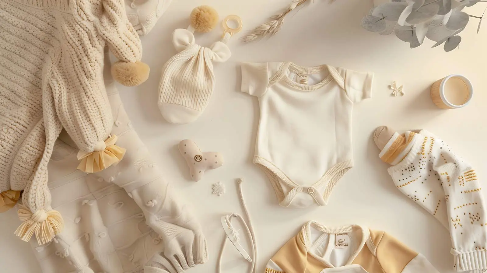 Cute Pastel Newborn Baby Clothes and Accessories – free infant wear image from Dotvec