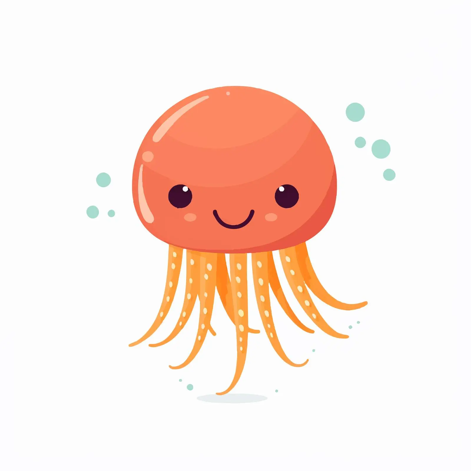 Adorable Scandinavian Style Jellyfish Vector — free download from Dotvec