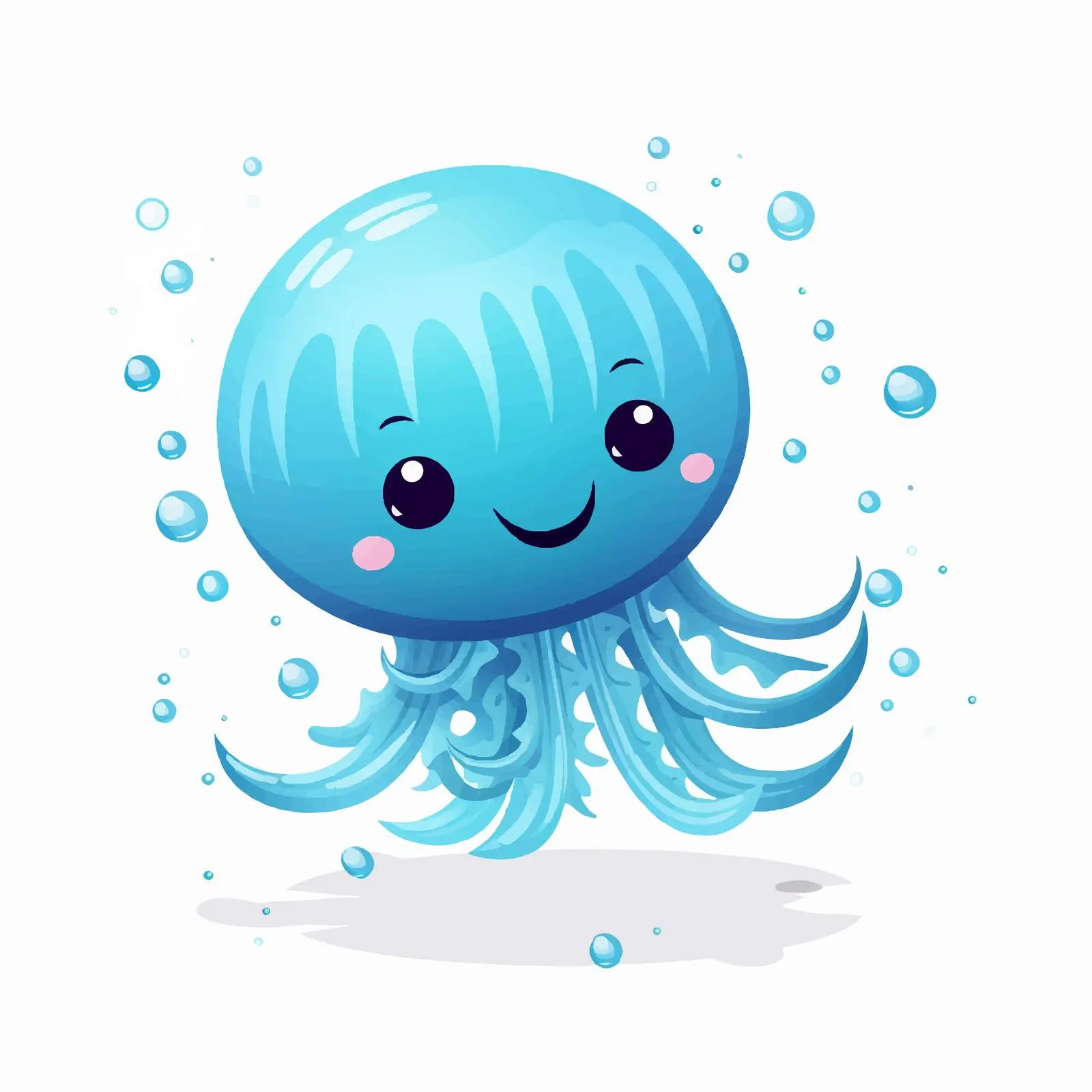 Cute Scandinavian Style Jellyfish Illustration — free download from Dotvec