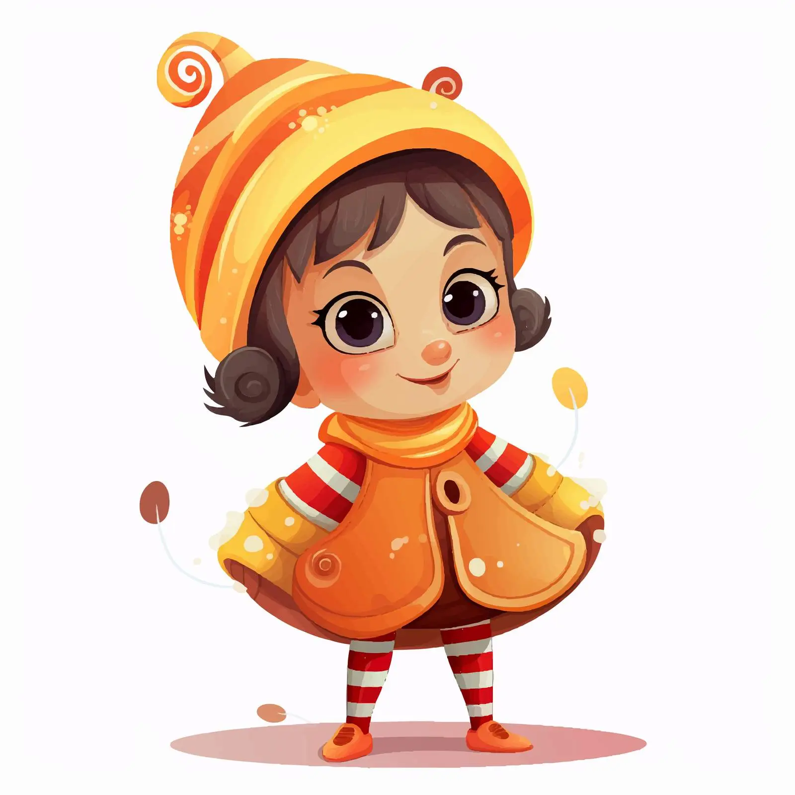 Cute Kid in Carnival Costume for Autumn Holiday — free download from Dotvec