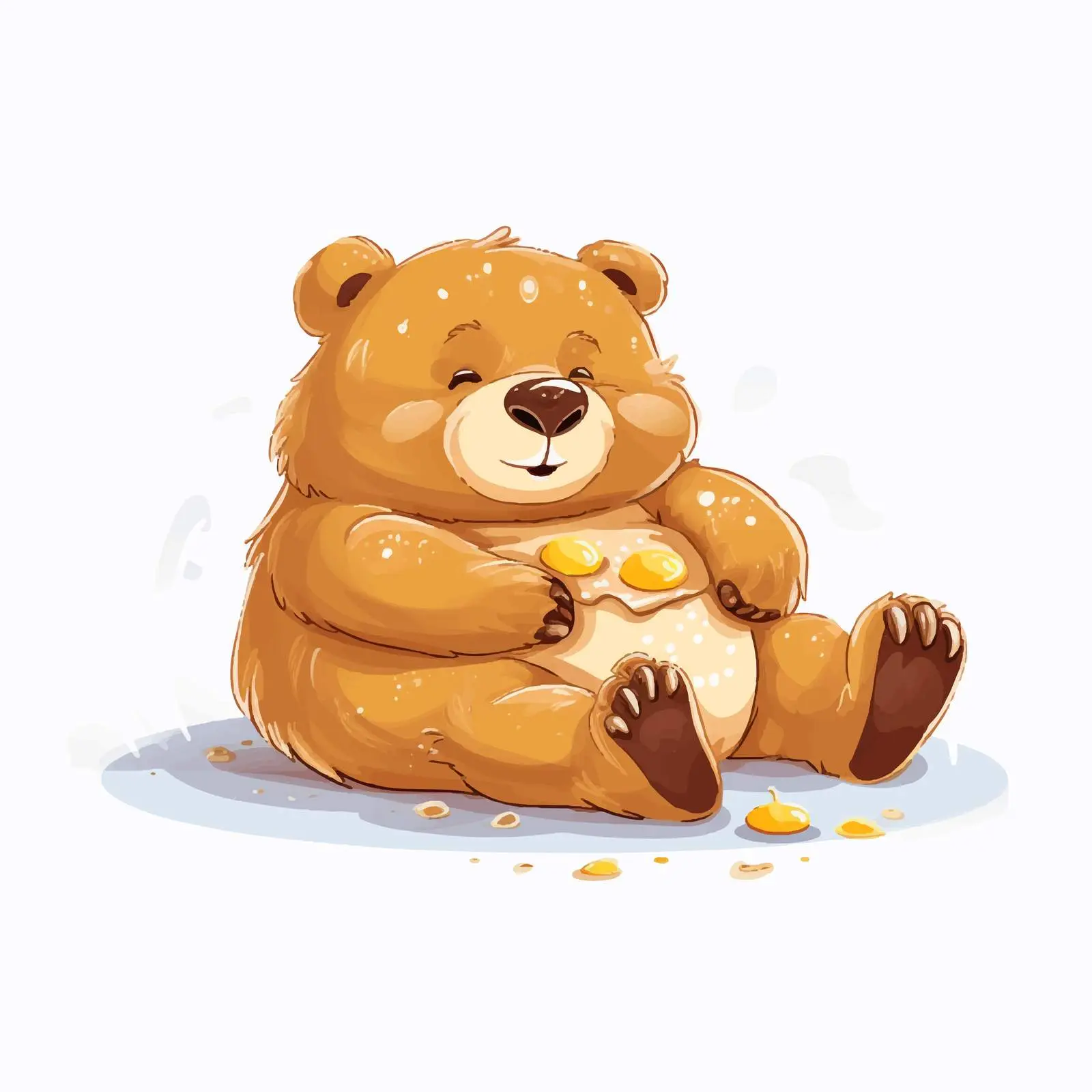 Lazy Bear Enjoying a Relaxing Day — free download from Dotvec