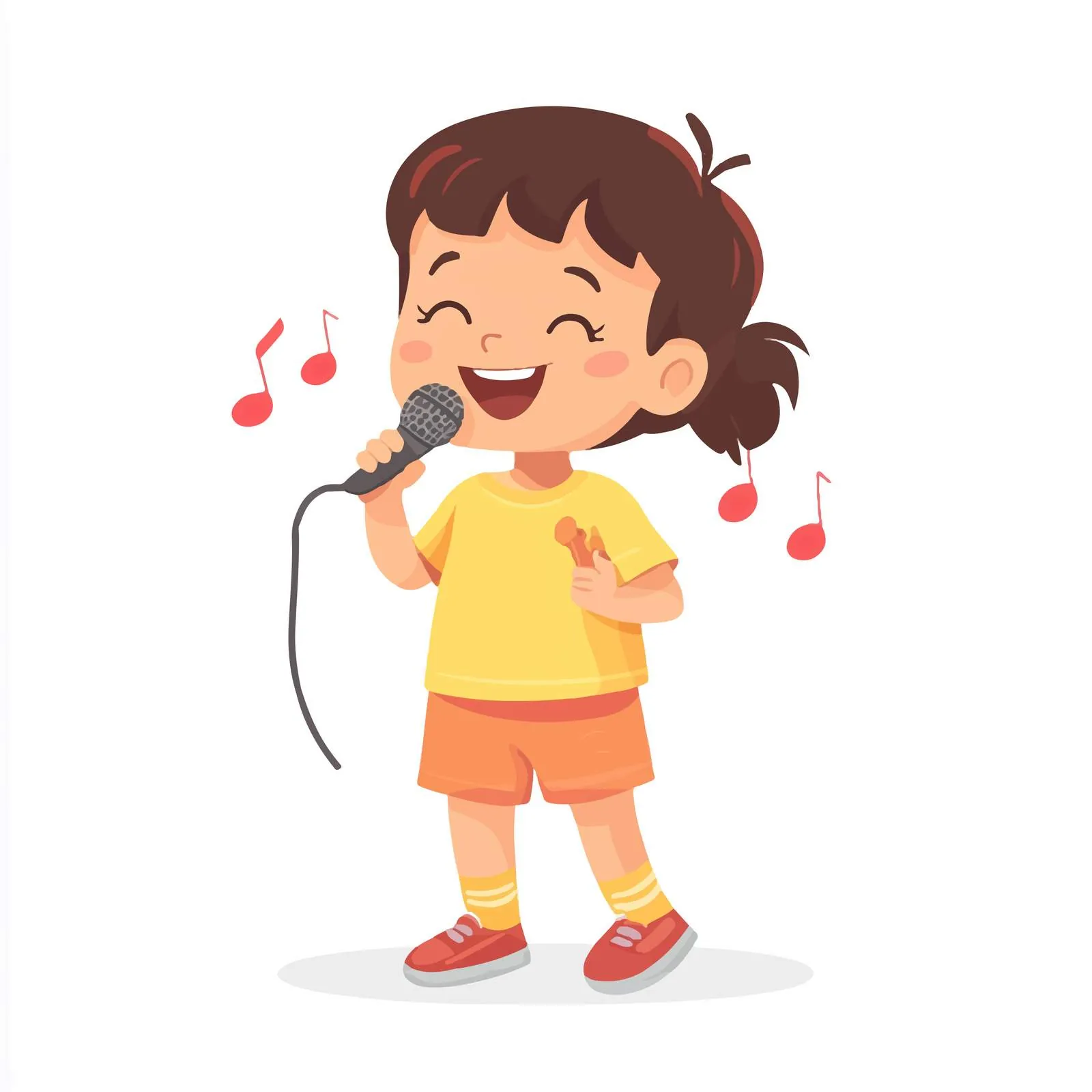 Cute Kid Singer Performing Joyful Song — free download from Dotvec