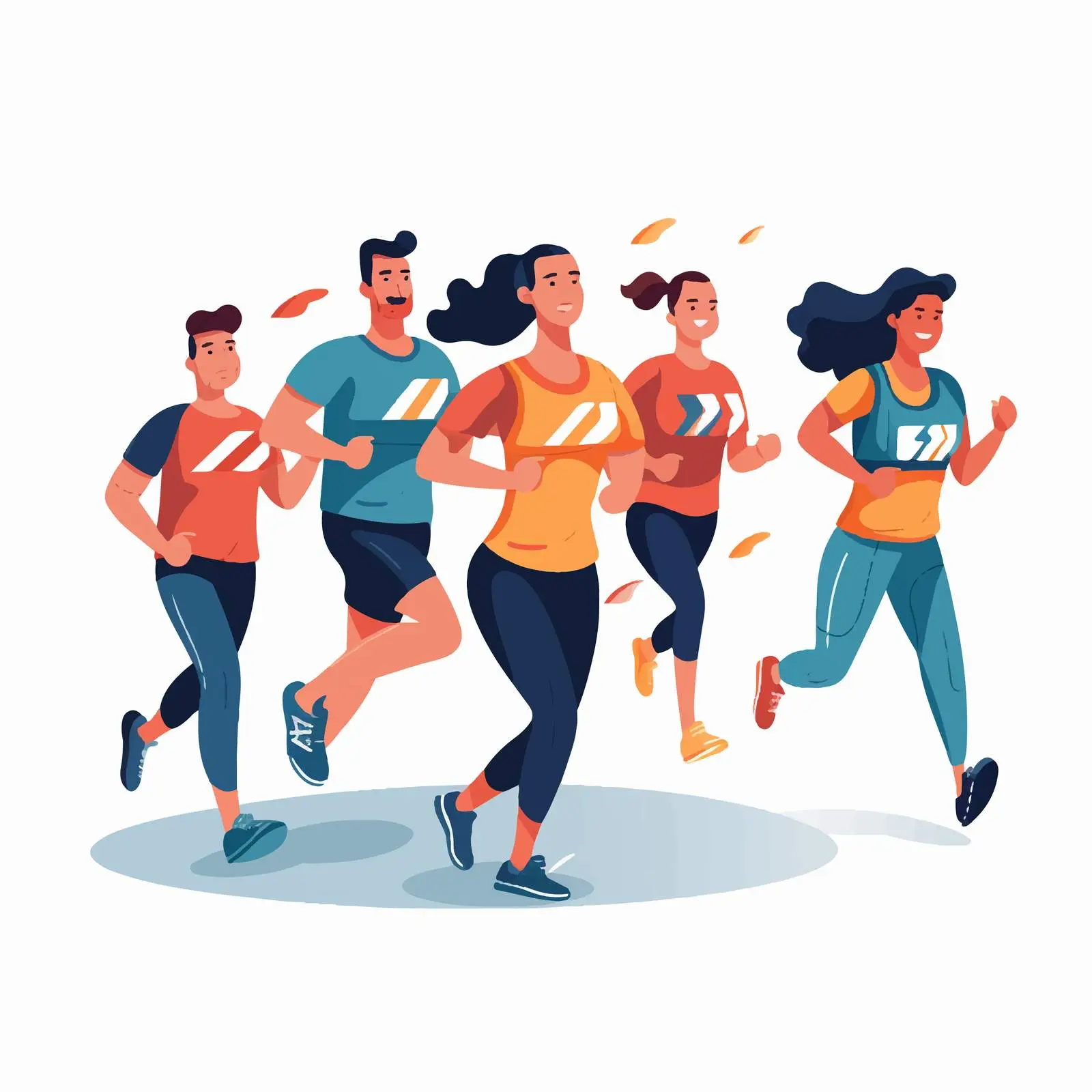 Active People Jogging in Sportswear — free download from Dotvec