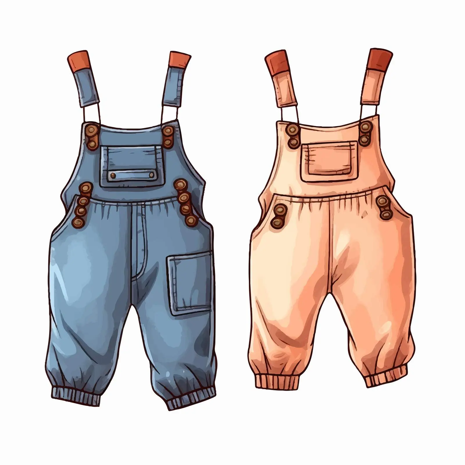 Fashionable Cute Overalls for Children – free kids clothes image from Dotvec