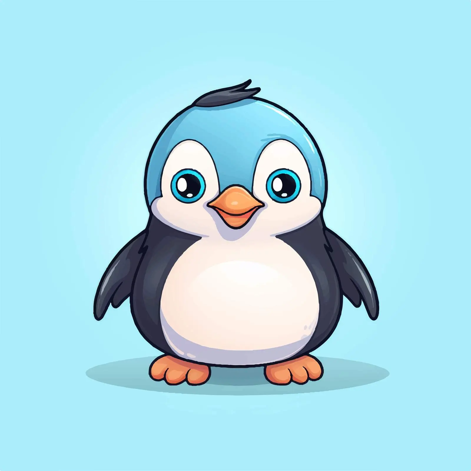 Cute Penguin Cartoon Vector Icon Design — free download from Dotvec