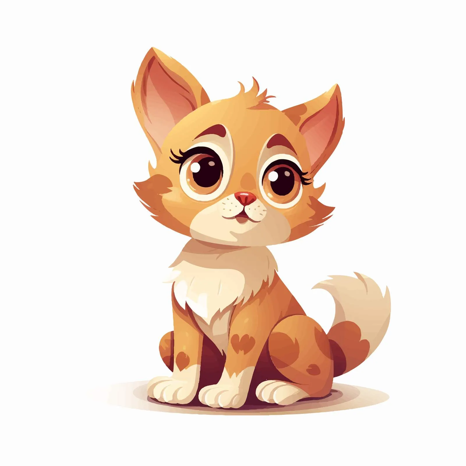 Playful Cat with Pleading Expression — free download from Dotvec