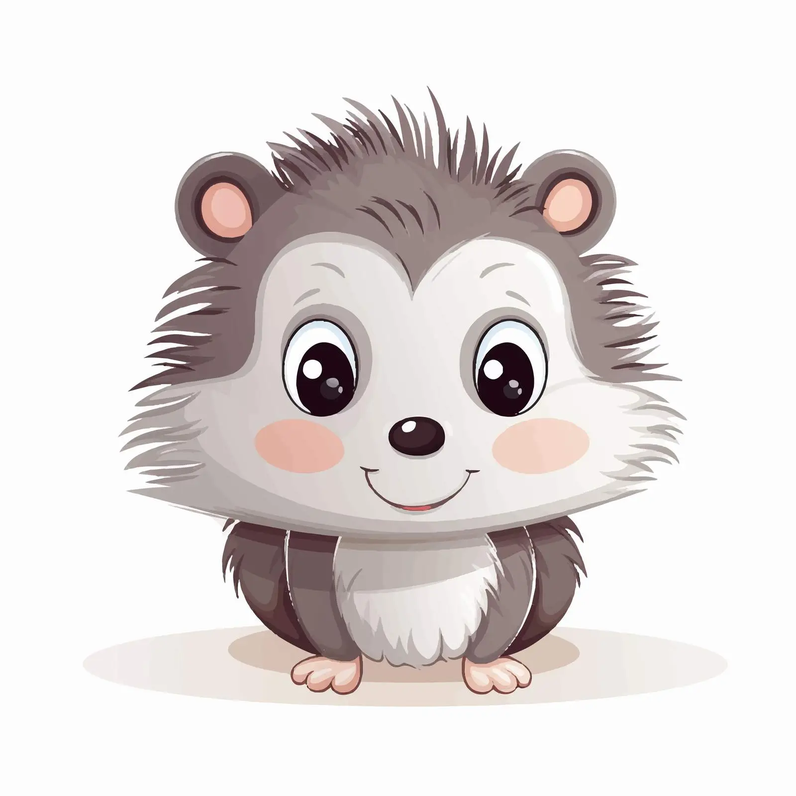 Adorable Kawaii Baby Porcupine Walking — free download from Dotvec