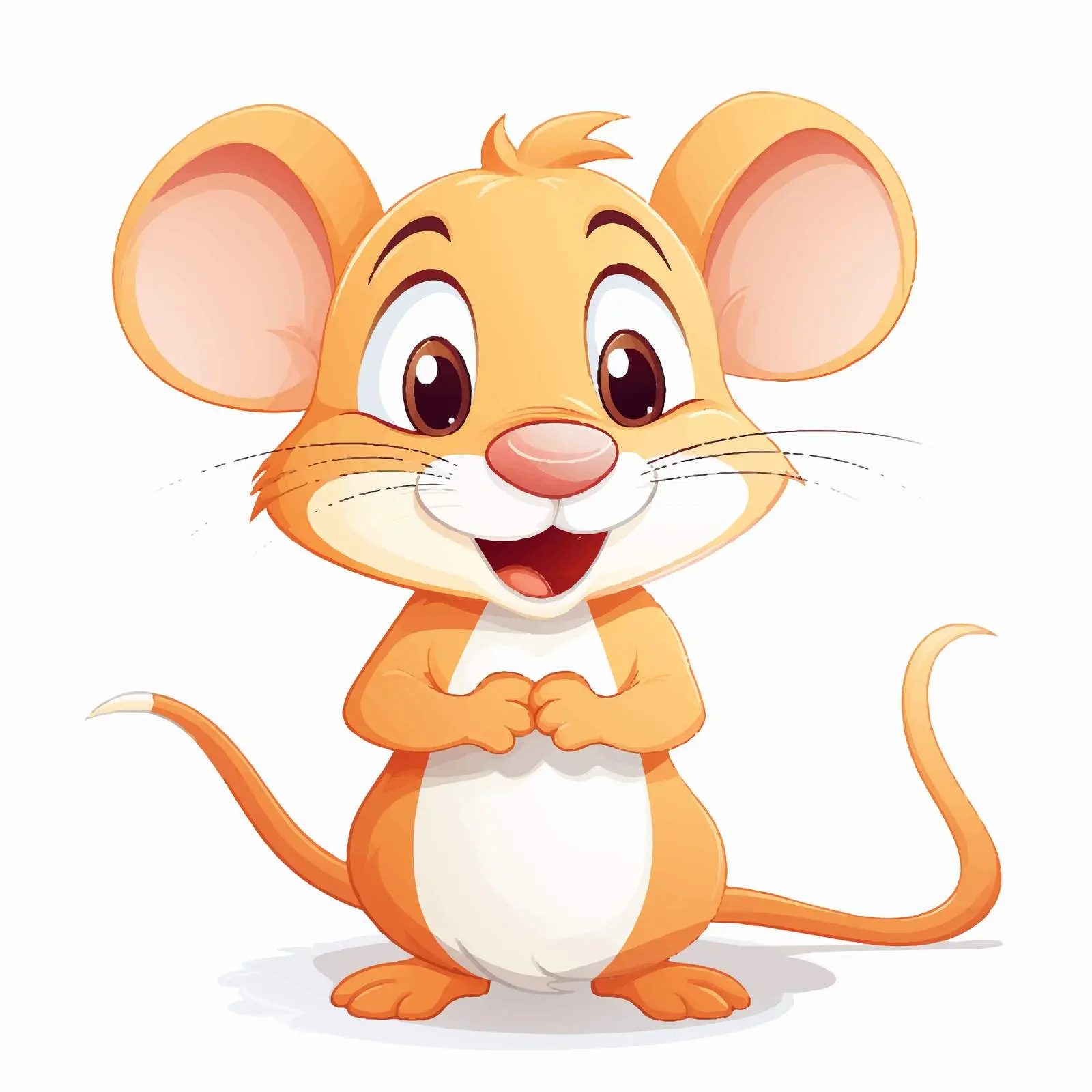 Cute Rat Illustration on White Background — free download from Dotvec