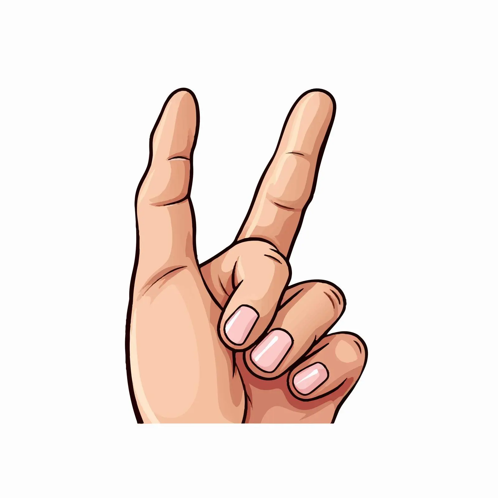 Cute Newborn Fingers Close Up Vector Illustration — free download from Dotvec