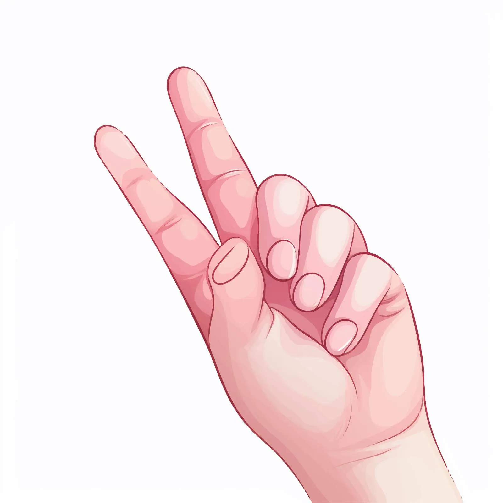 Cute Newborn Fingers Cartoon Vector Illustration — free download from Dotvec