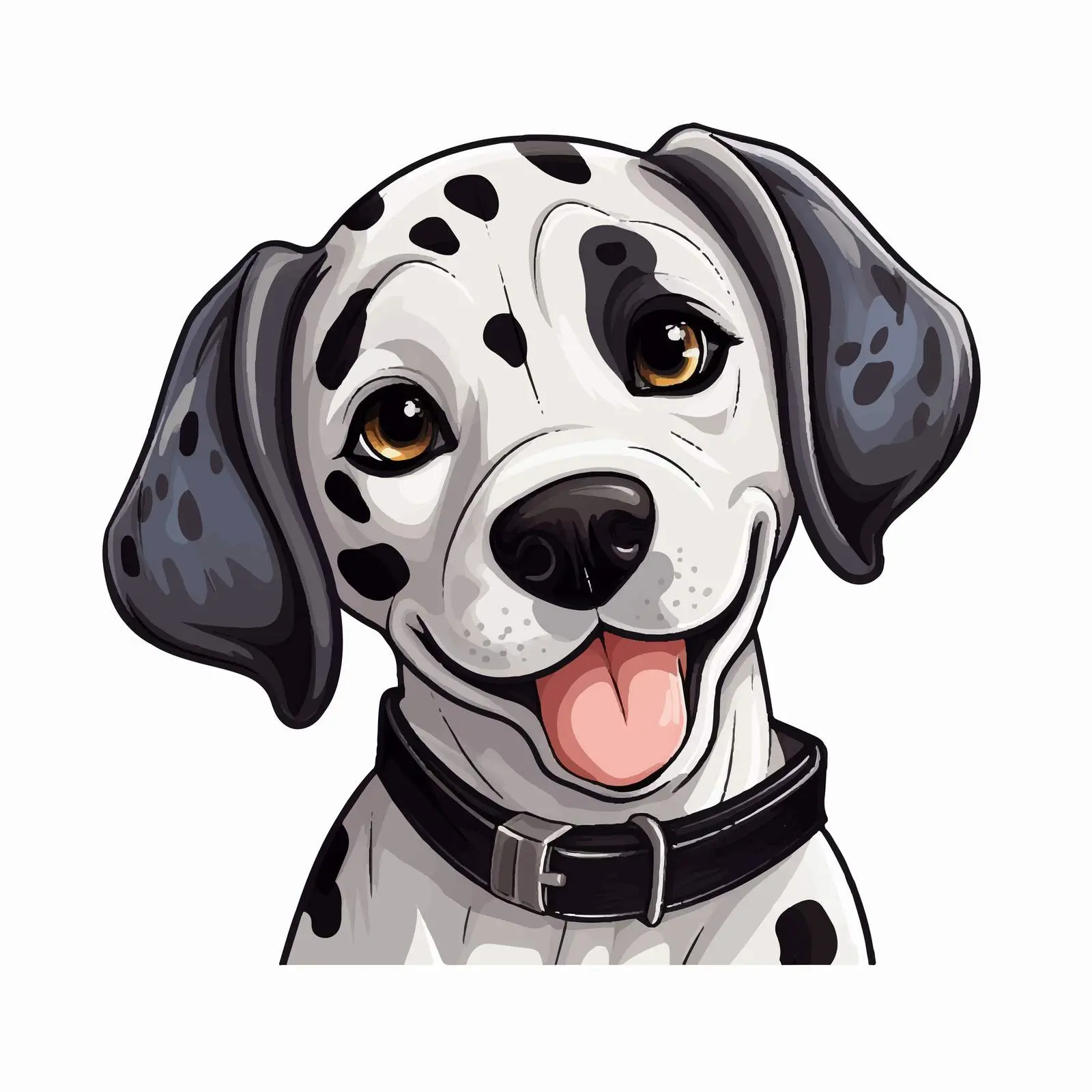 Adorable Dalmatian Puppy Vector Illustration — free download from Dotvec