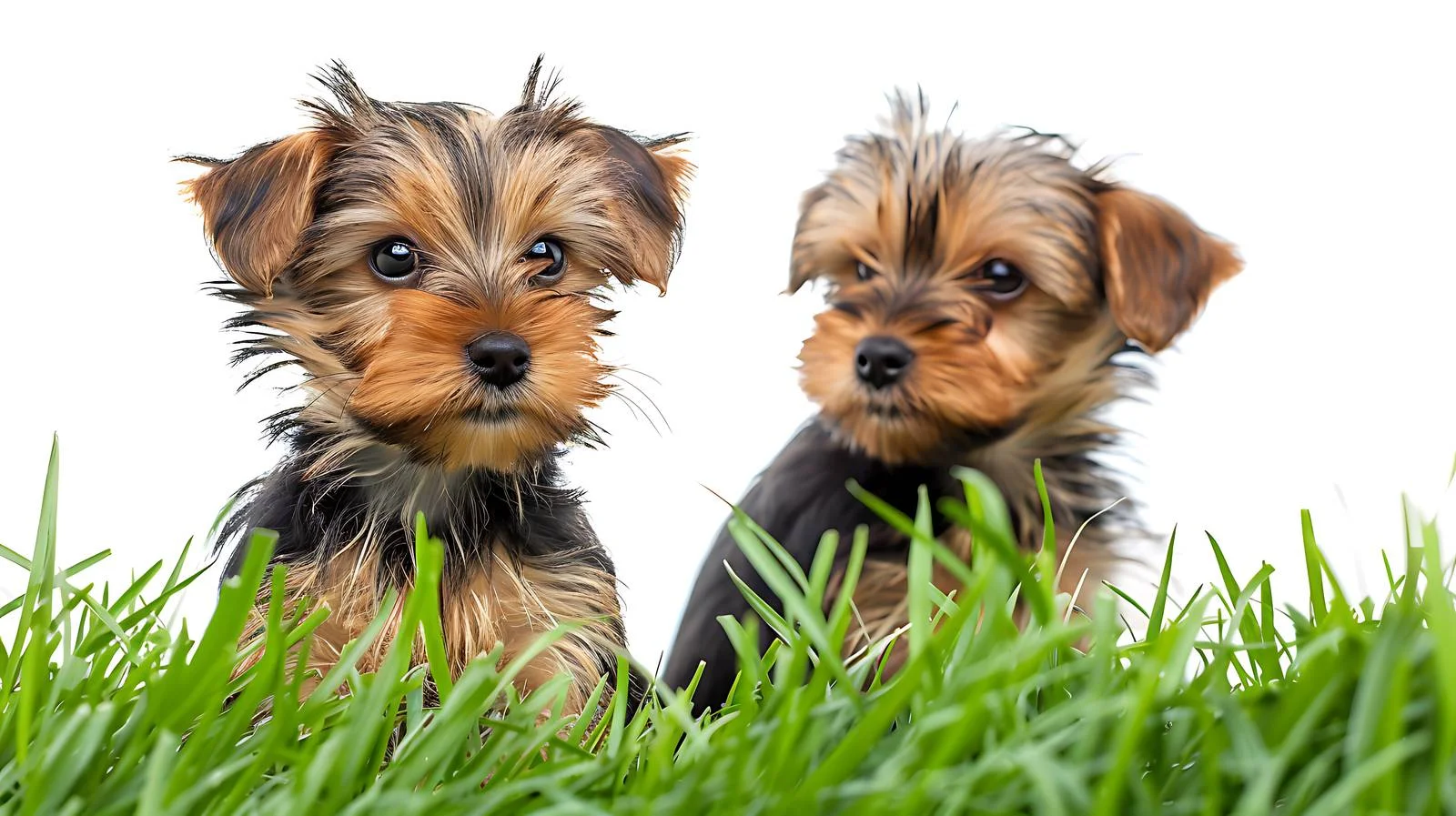 Adorable Yorkshire Terrier on White Background — free download from Dotvec