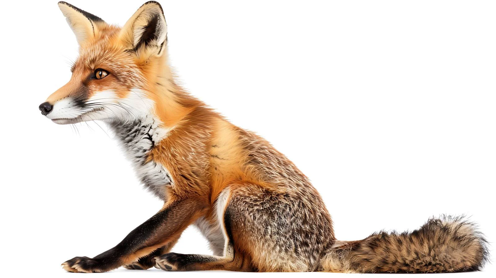 Adorable juvenile fox in lush forest — free download from Dotvec