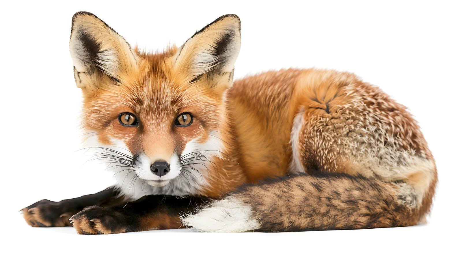 Adorable juvenile fox in scenic woodland — free download from Dotvec