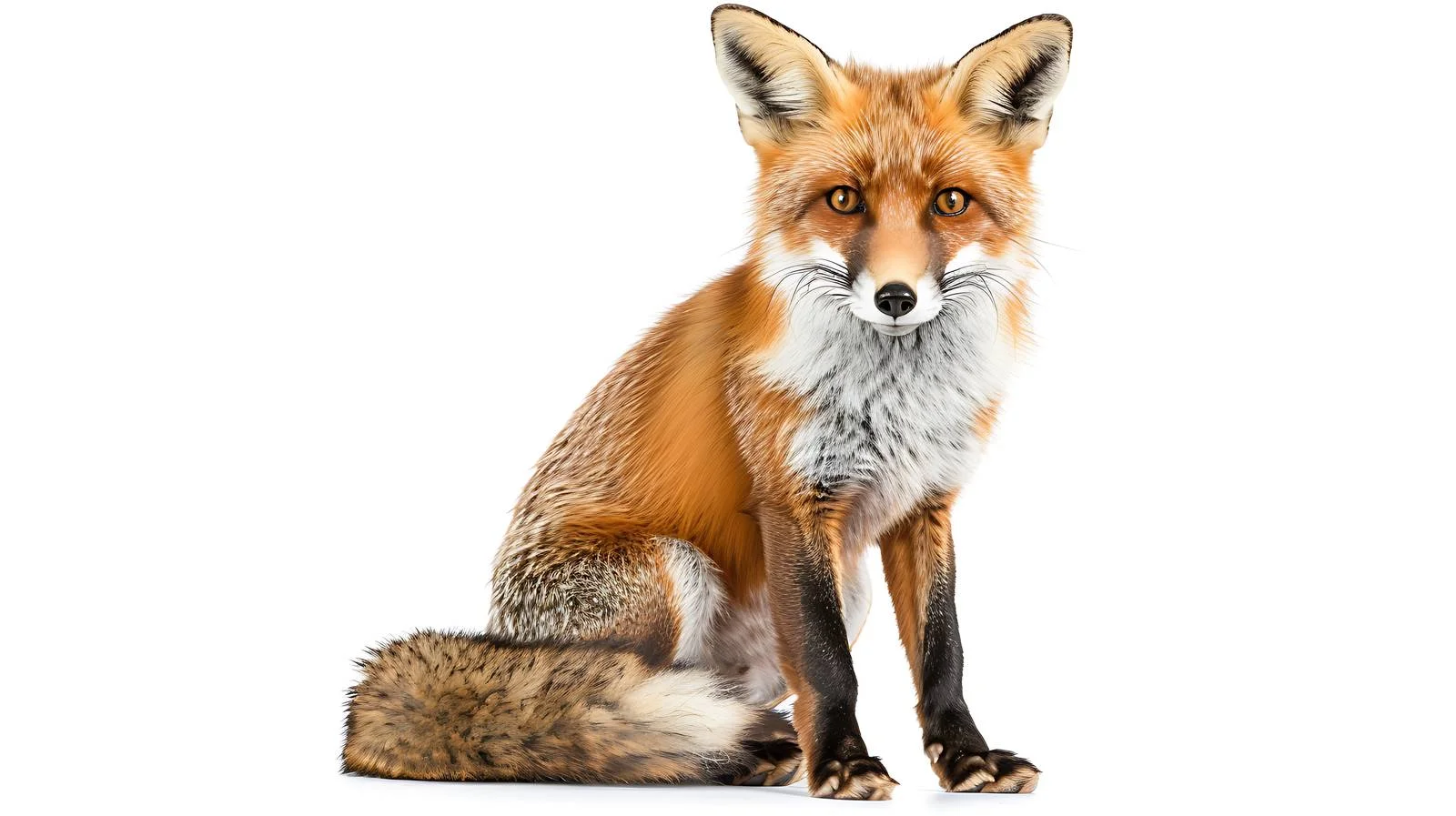 Adorable juvenile fox exploring woodland habitat — free download from Dotvec