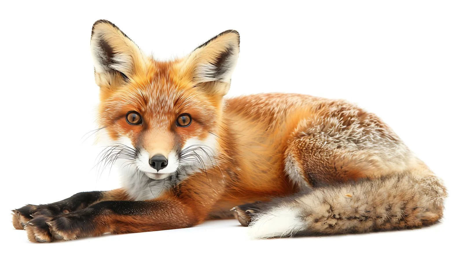 Adorable juvenile fox in lush woodland — free download from Dotvec