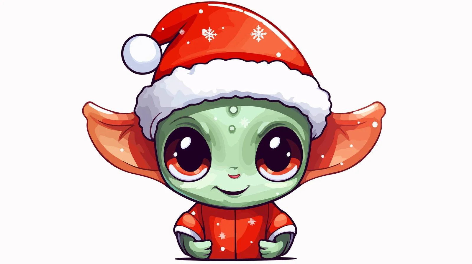 Adorable Alien Girl Illustration — free download from Dotvec