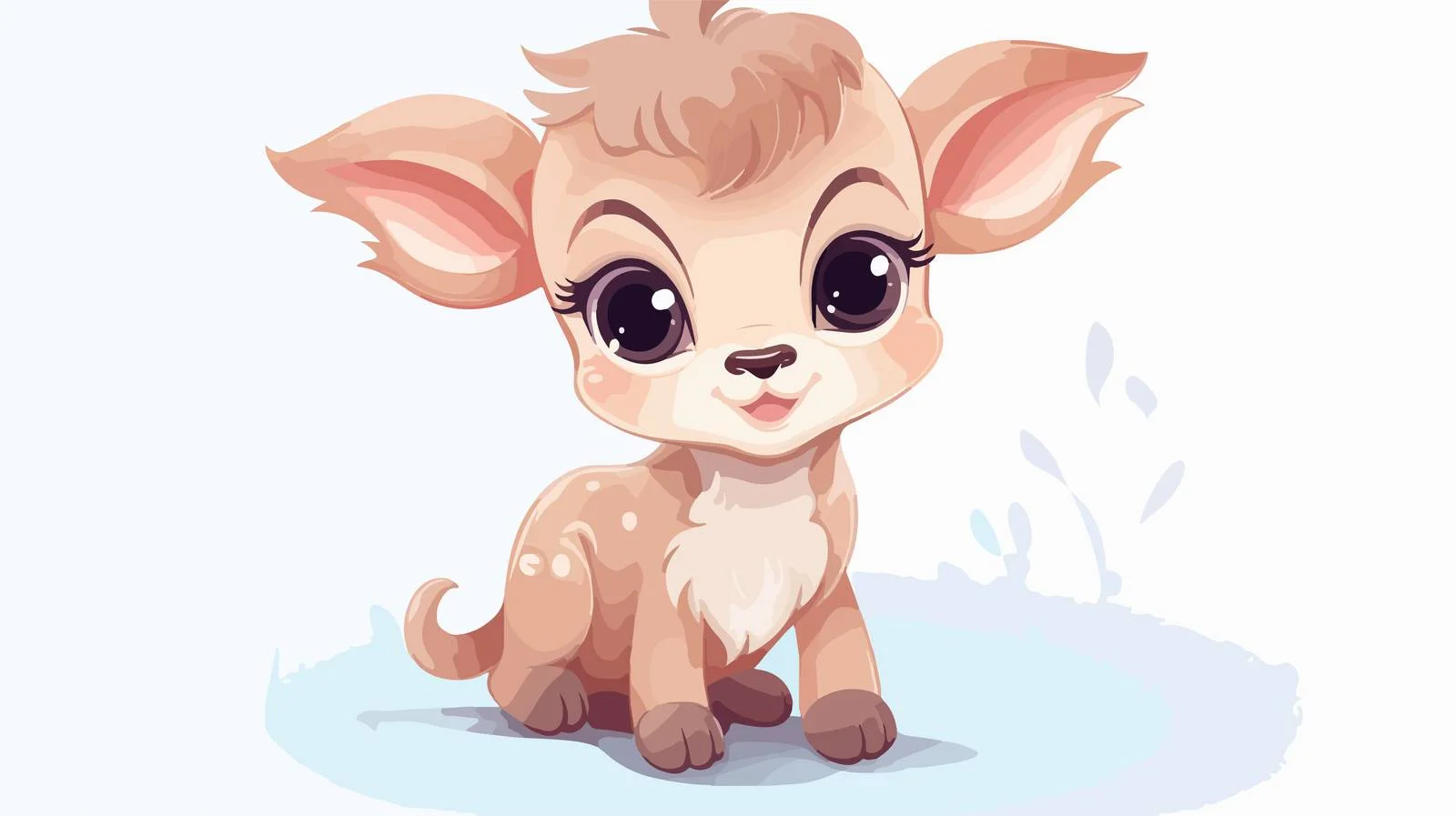 Adorable Baby Animal Greeting Card — free download from Dotvec