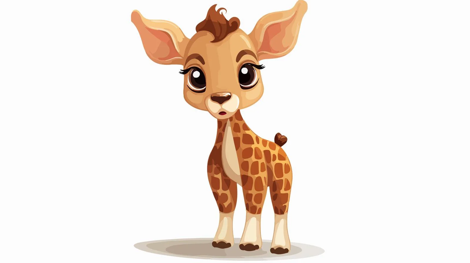 Adorable Baby Animal Greeting Card Illustration — free download from Dotvec