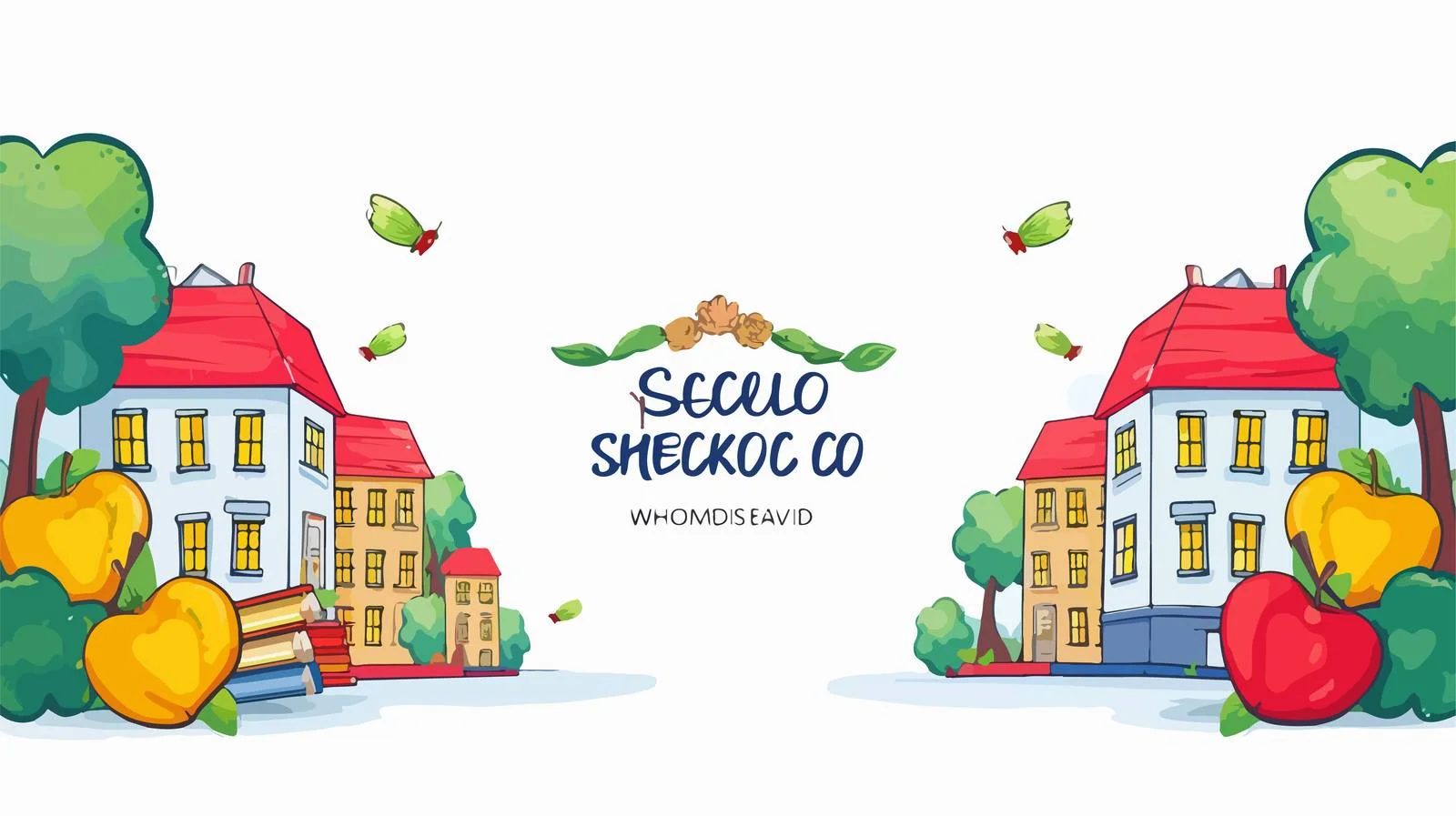 Adorable Back-to-School Cartoon Poster Template — free download from Dotvec