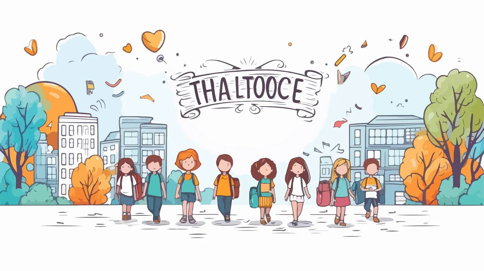 Cute Back-to-School Poster Template — free download from Dotvec