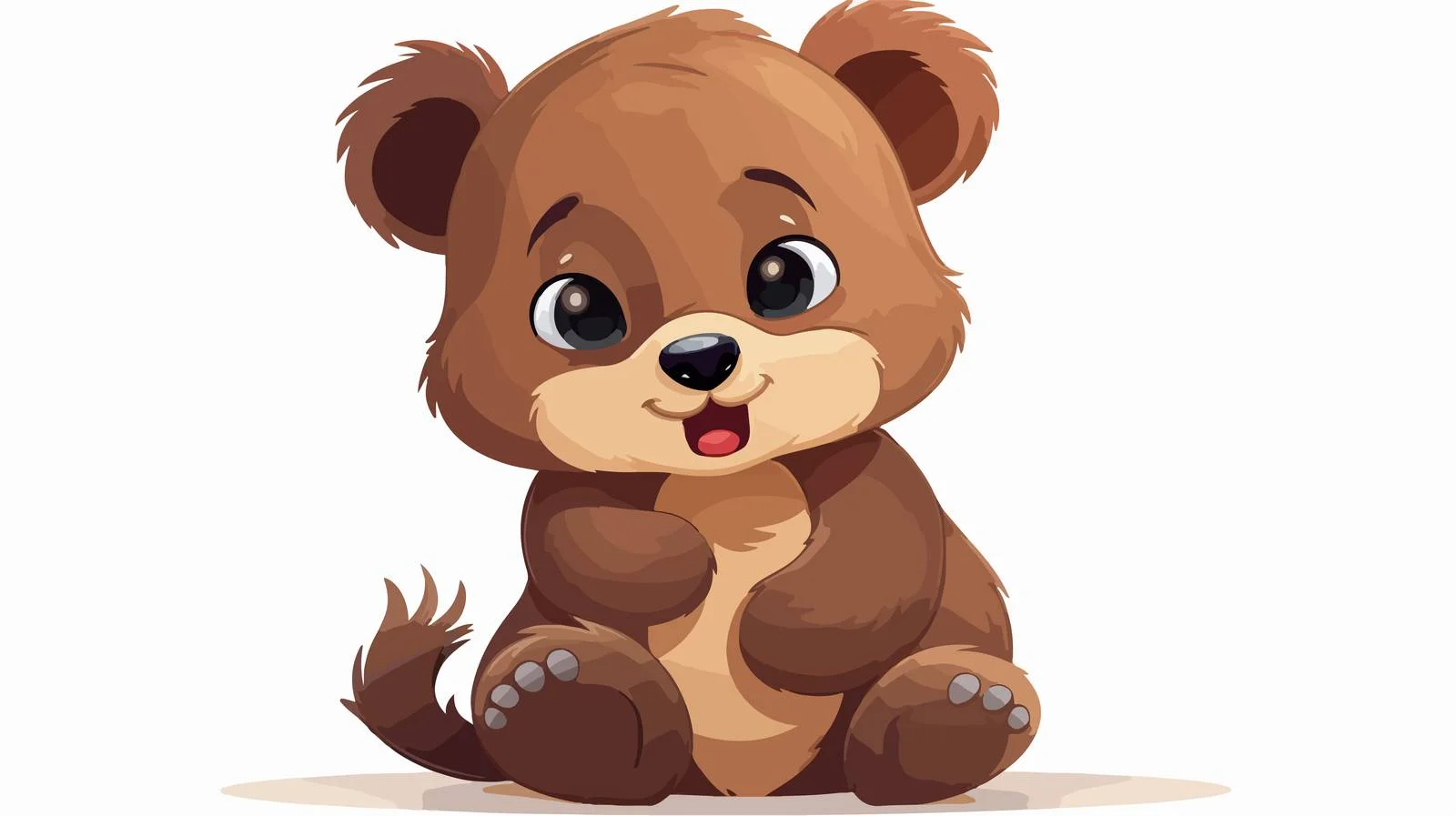 Adorable Cartoon Bear Illustration — free download from Dotvec