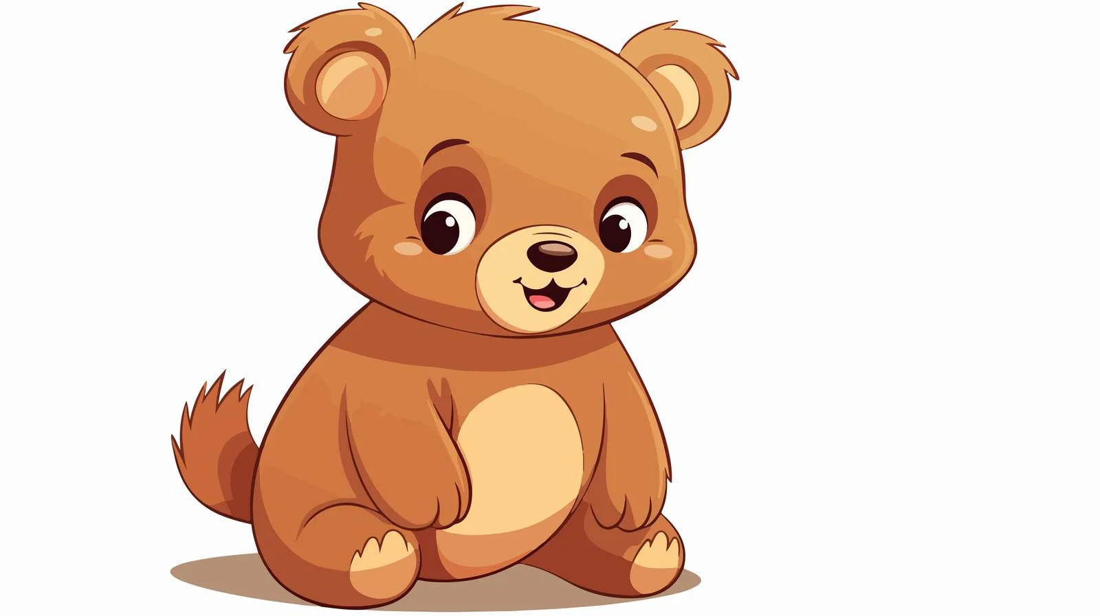 Adorable Cartoon Bear Vector Illustration — free download from Dotvec