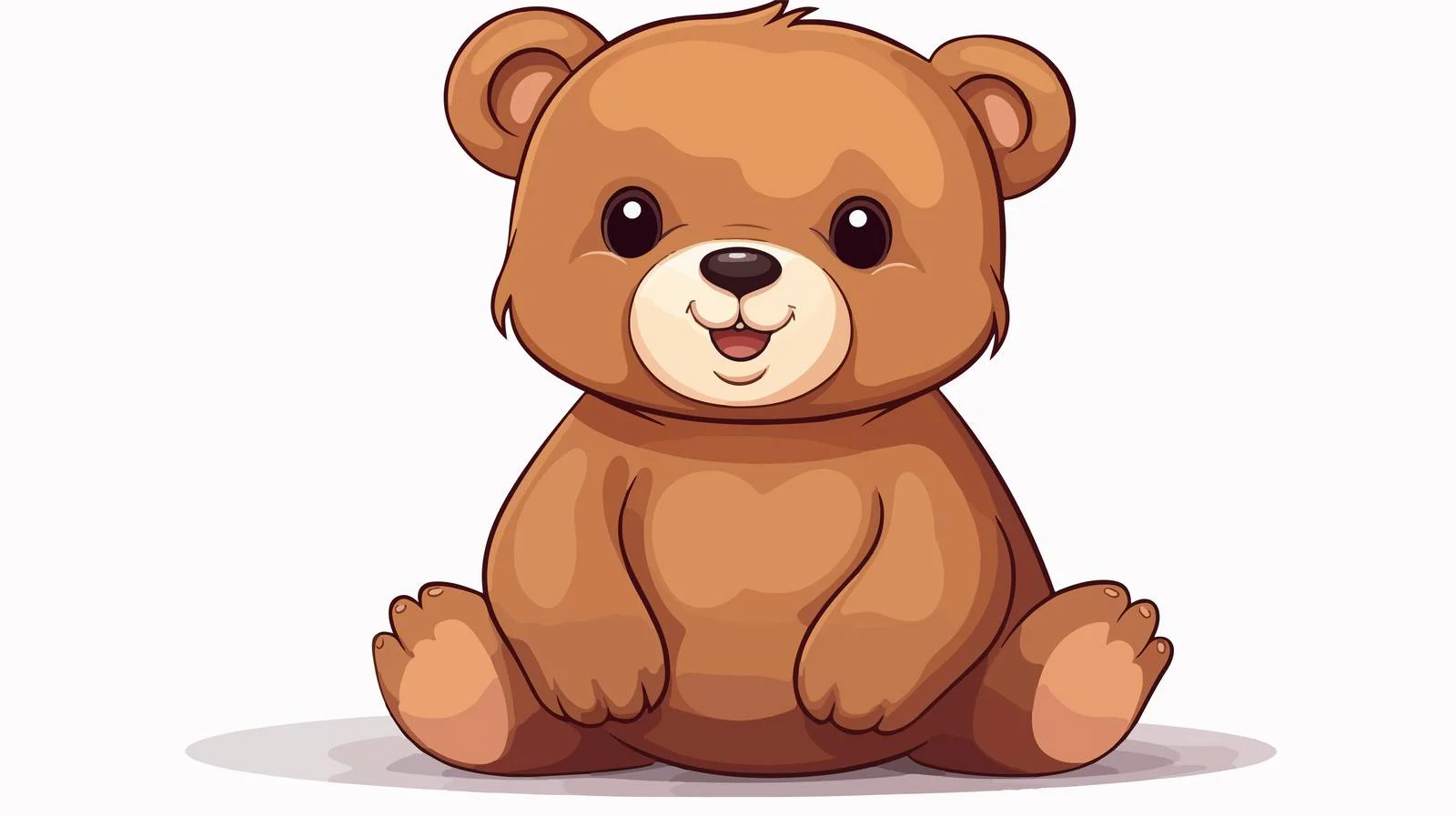 Adorable Cartoon Bear Illustration — free download from Dotvec