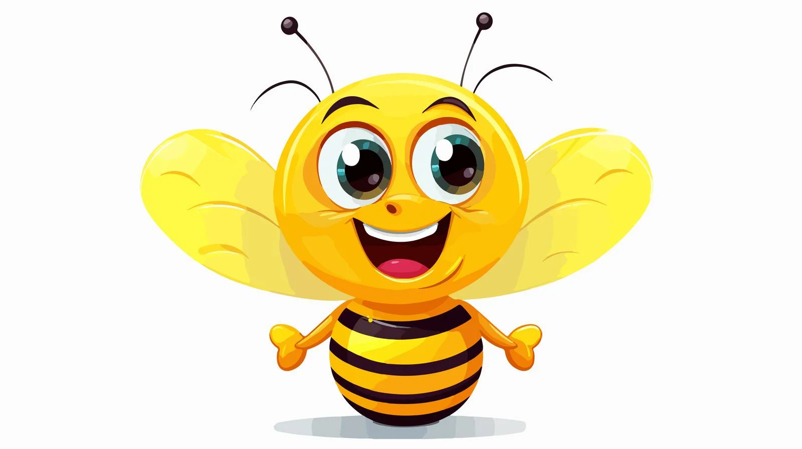 Adorable Cartoon Bee Illustration — free download from Dotvec