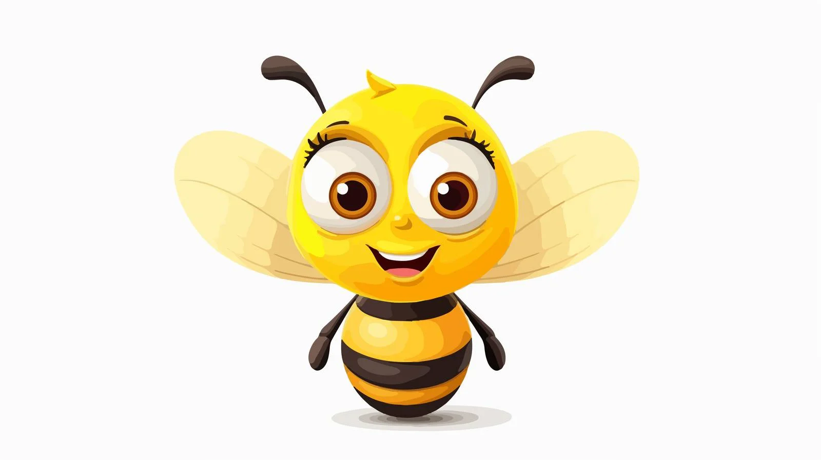 Adorable Cartoon Bee Illustration — free download from Dotvec