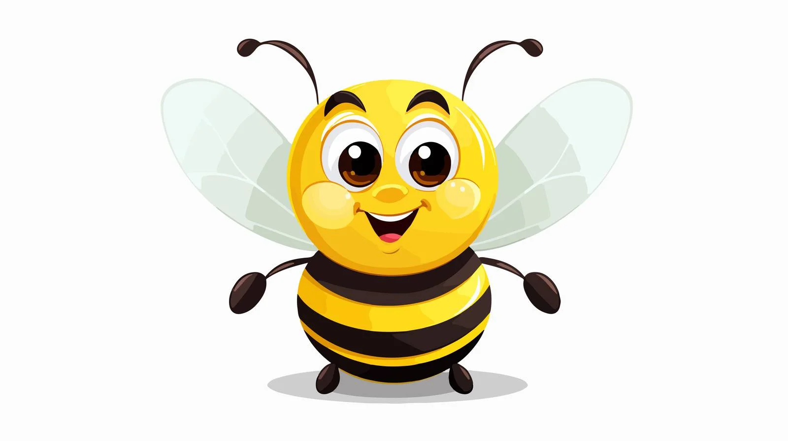 Adorable Cartoon Bee Illustration — free download from Dotvec