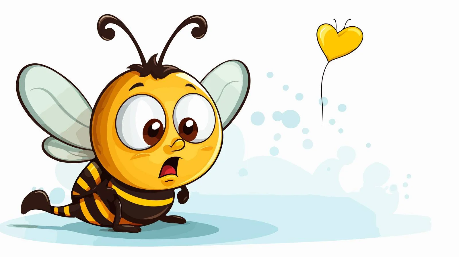 Cartoon Bee Comic Thought Bubble Illustration — free download from Dotvec