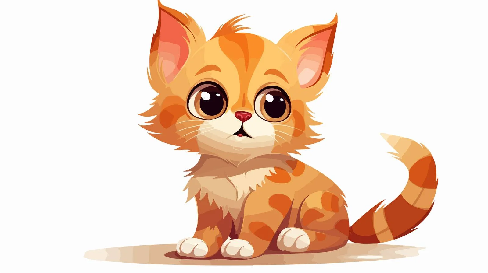 Cartoon Cat Vector Illustration — free download from Dotvec