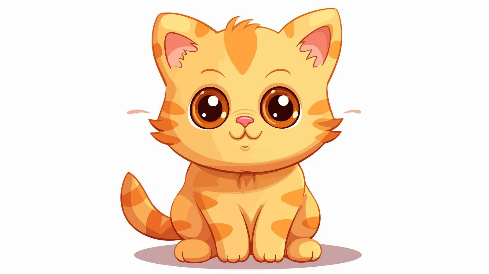 Adorable Cartoon Cat Stock Vector Illustration — free download from Dotvec
