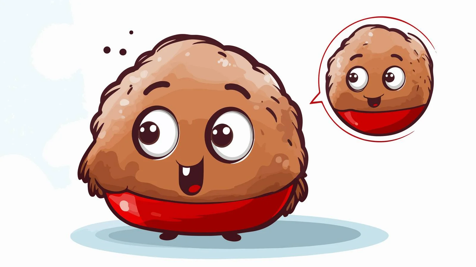 Festive Christmas Pudding with Speech Bubble — free download from Dotvec