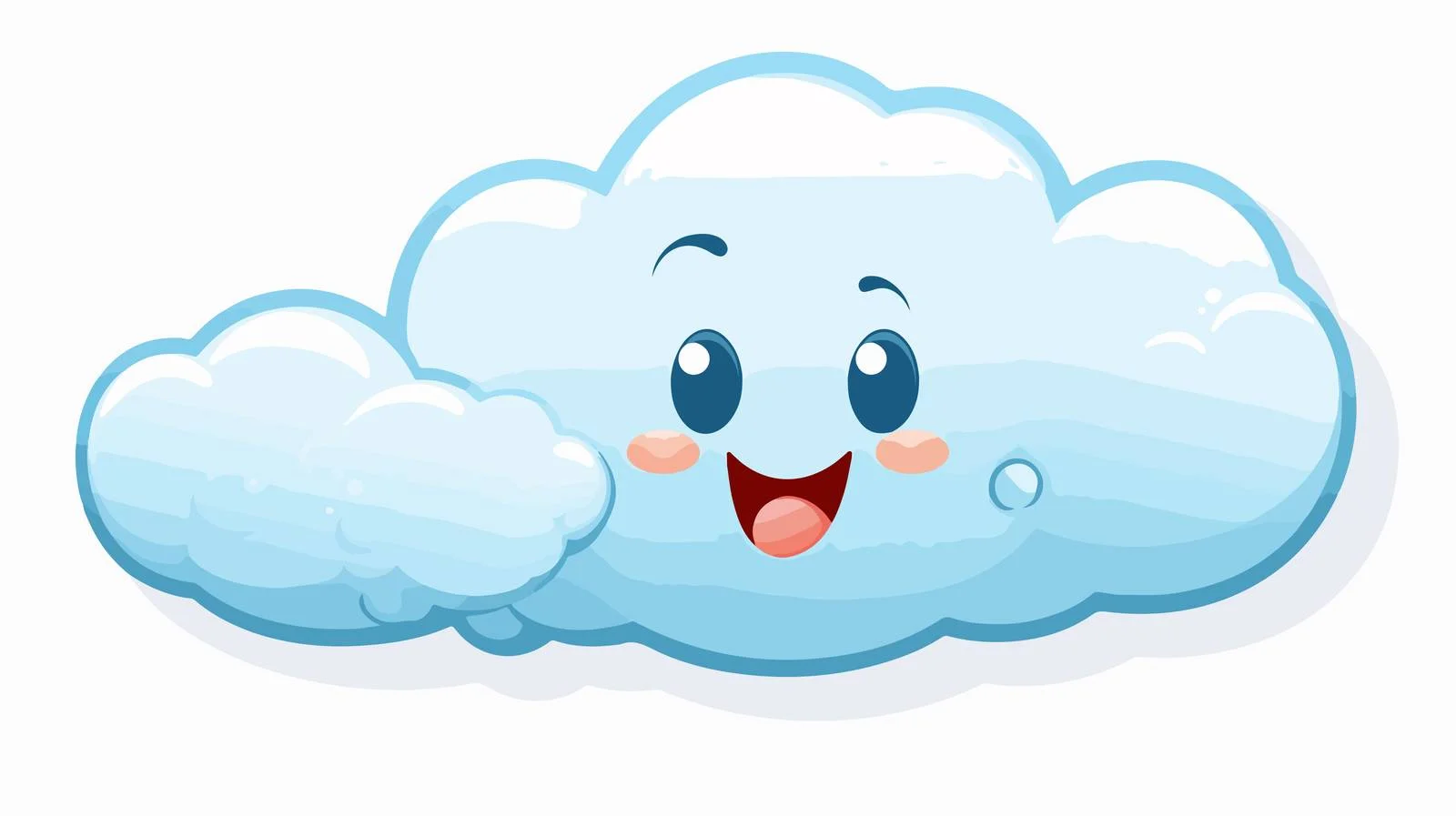 Charming Cloud Speech Bubble Vector Illustration — free download from Dotvec