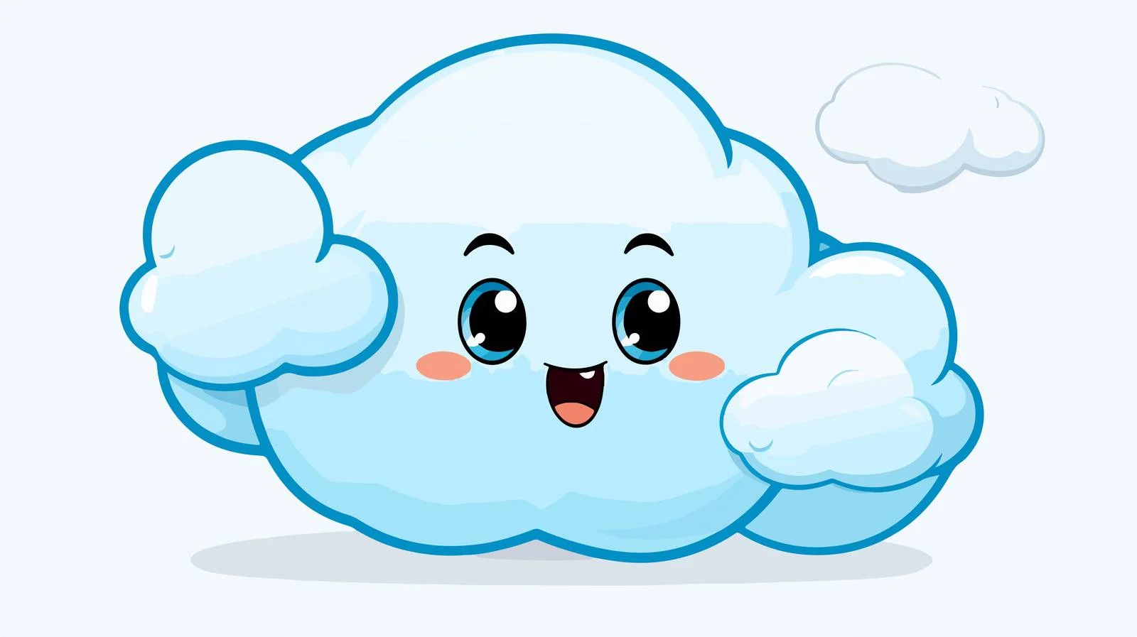 Whimsical Cloud Speech Bubble Vector Illustration — free download from Dotvec