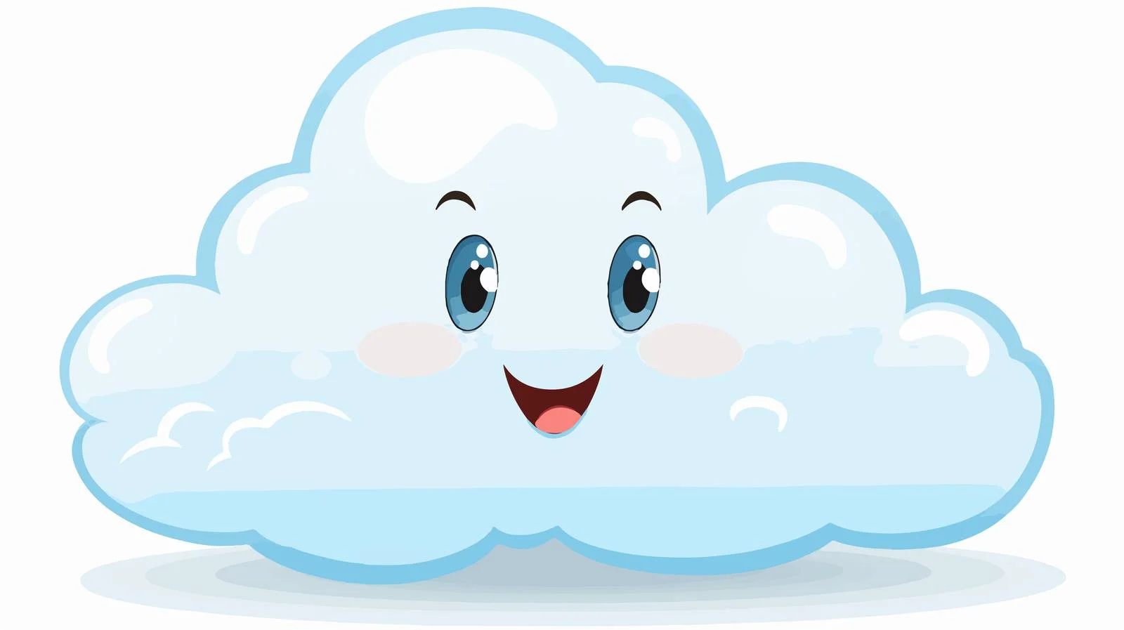 Charming Cloud Speech Bubble Vector Illustration — free download from Dotvec