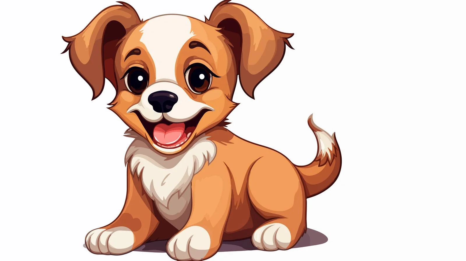 Adorable Cartoon Dog Illustration — free download from Dotvec