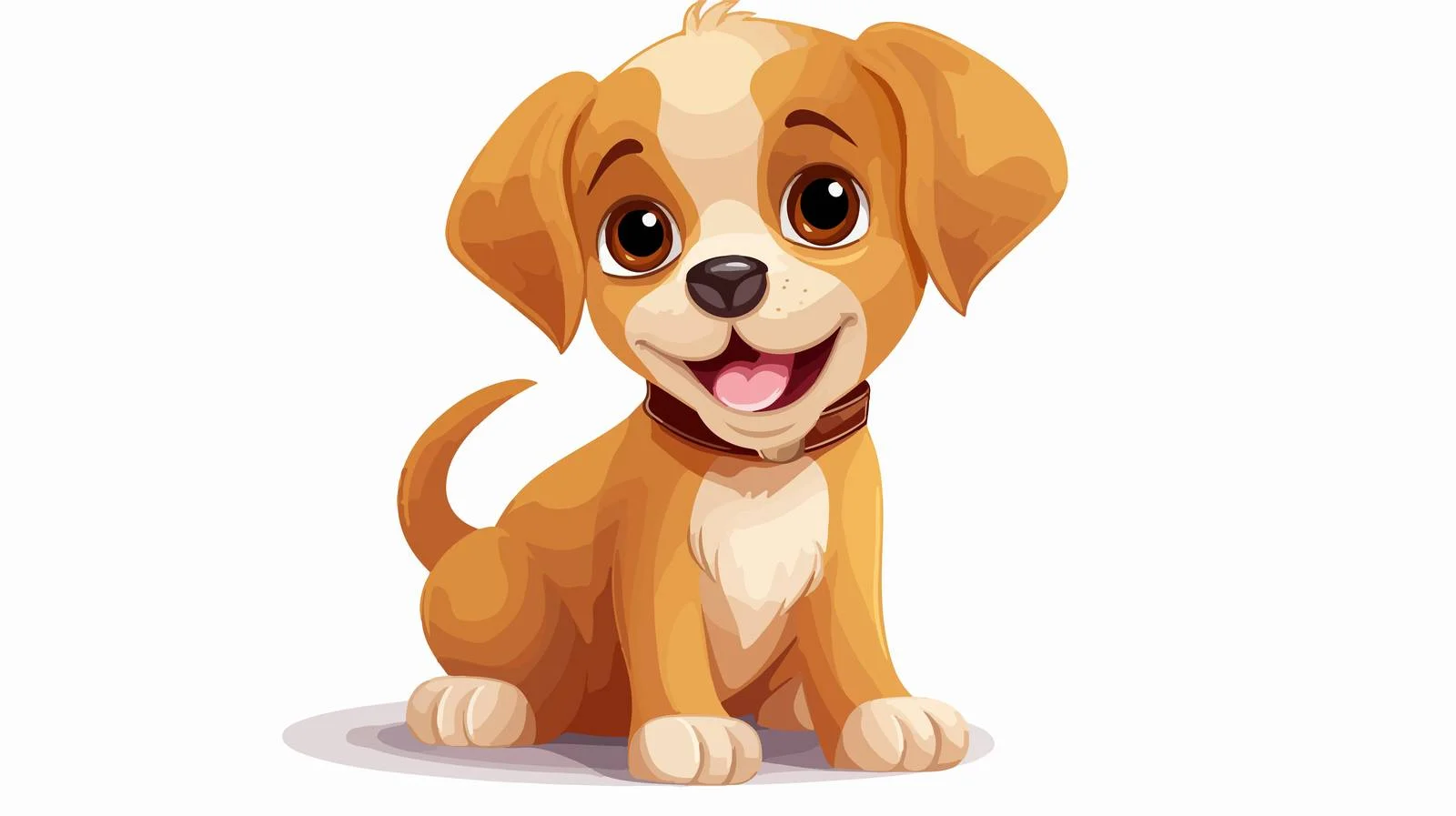 Playful Cartoon Dog Vector Illustration — free download from Dotvec
