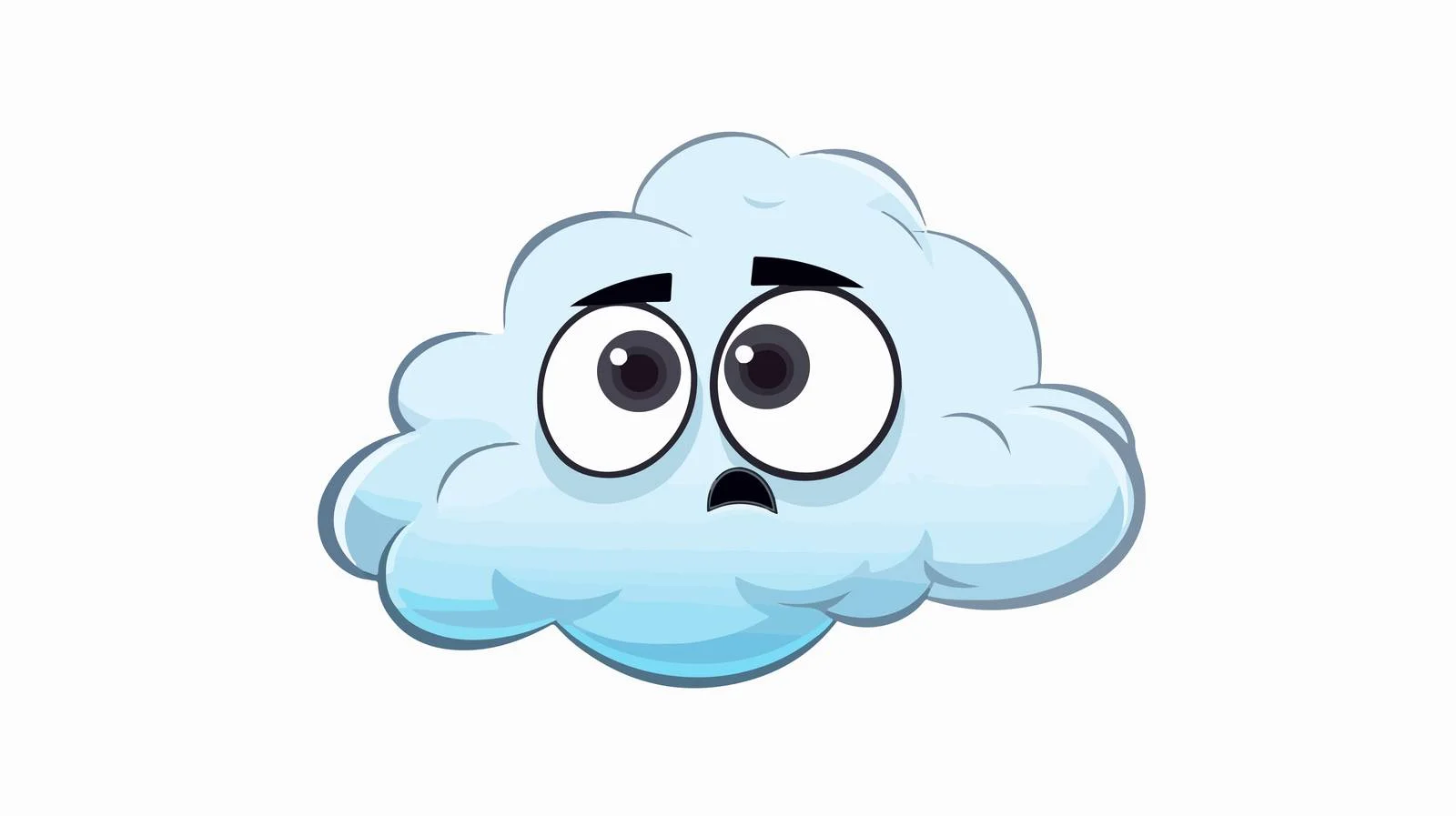 Adorable Cartoon Face with Thought Bubble — free download from Dotvec