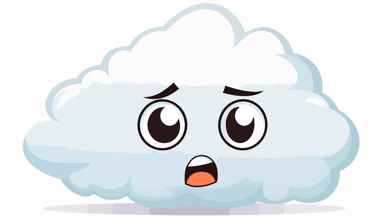 Thoughtful Cartoon Face Illustration — free download from Dotvec