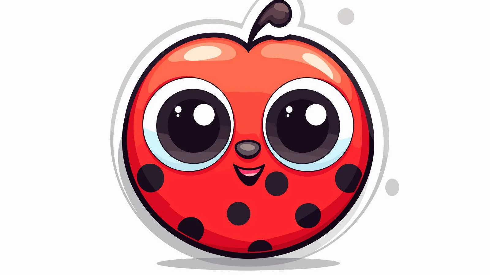 Adorable Ladybug Print with Thought Bubble — free download from Dotvec