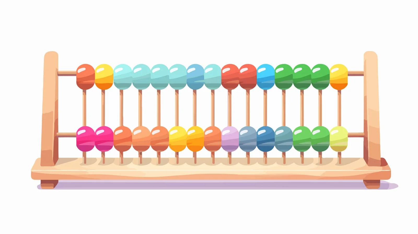 Charming Abacus Cartoon Illustration — free download from Dotvec
